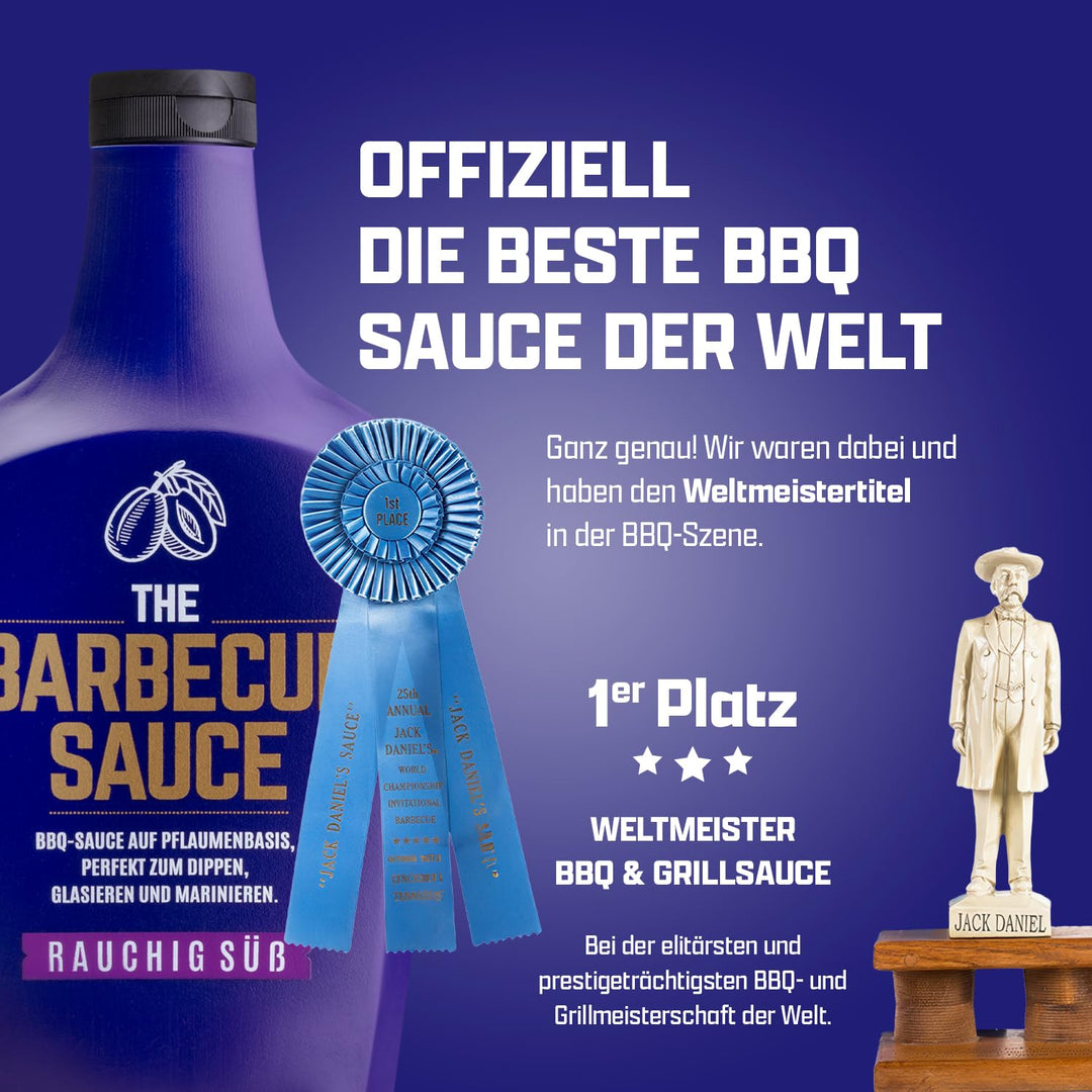 RAUCHIG SÜSS - Die Weltmeister BBQ Sauce - Mit Geld-Zurück-Garantie