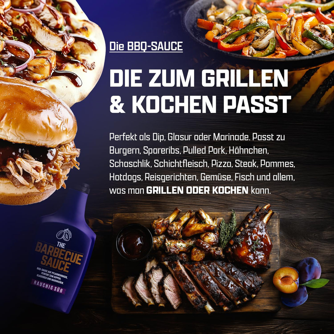 RAUCHIG SÜSS - Die Weltmeister BBQ Sauce - Mit Geld-Zurück-Garantie