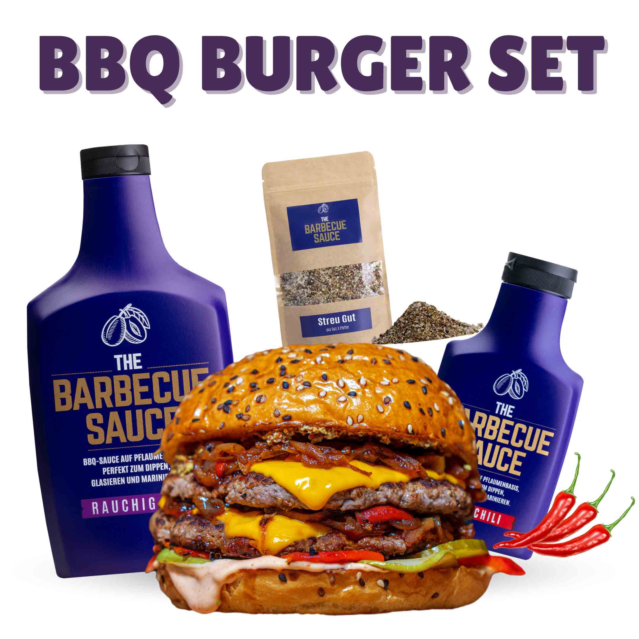 Grill & BBQ Saucen Set "BBQ BURGER"