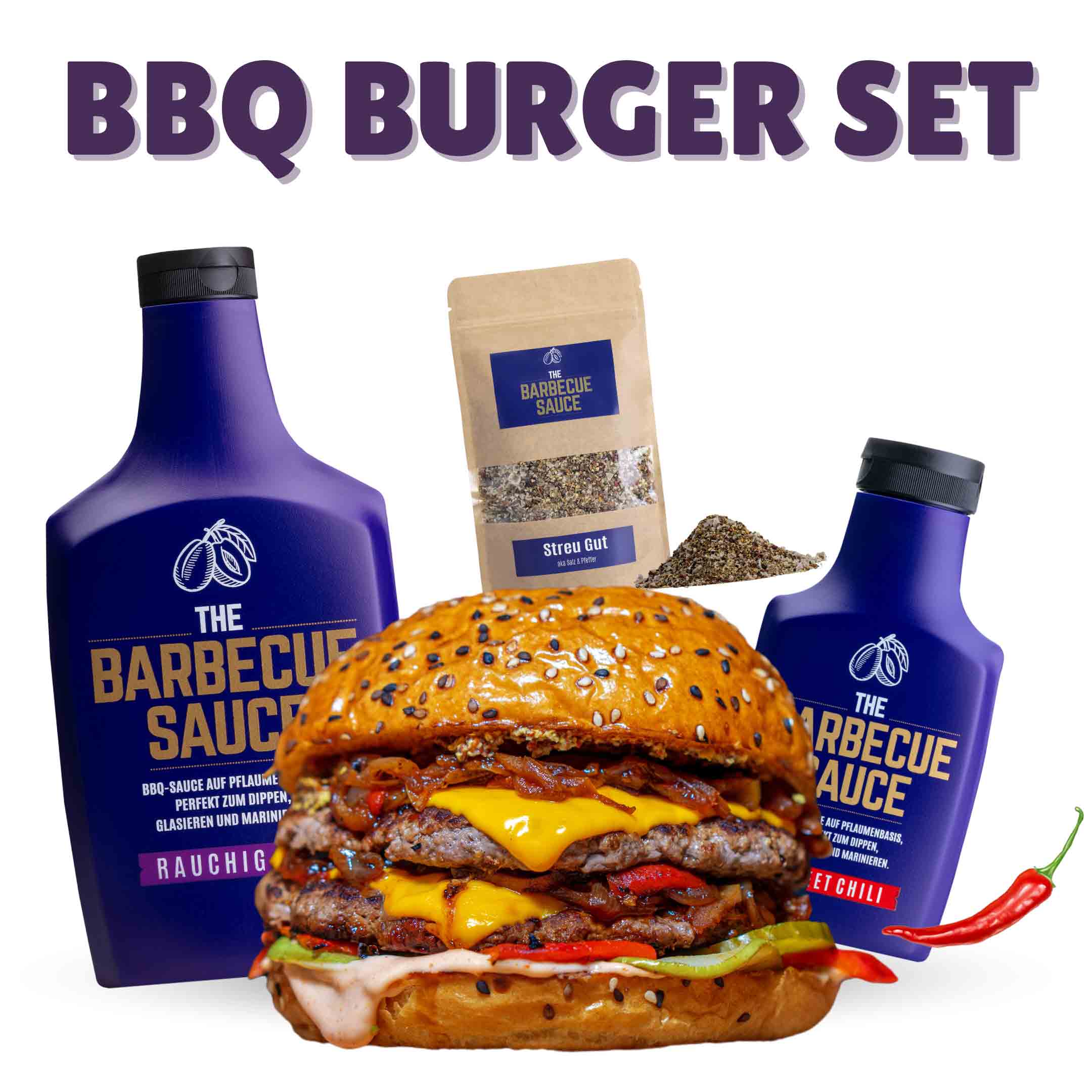 Grill & BBQ Saucen Set "BBQ BURGER"