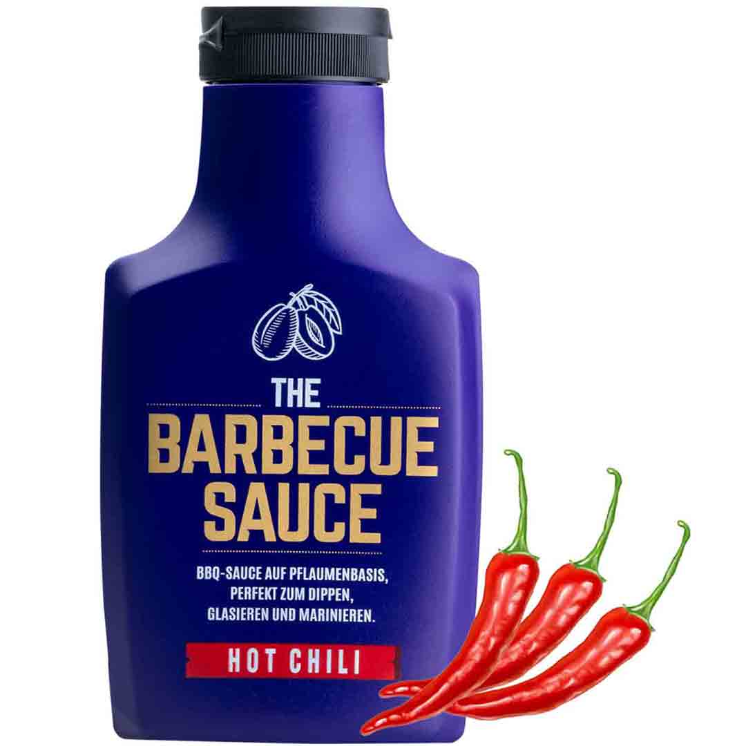 Hot Chili BBQ Sauce für die Chili Liebhaber ist die scharfe Variante unserer Weltmeister BBQ Sauce auf Pflaumenbasis.