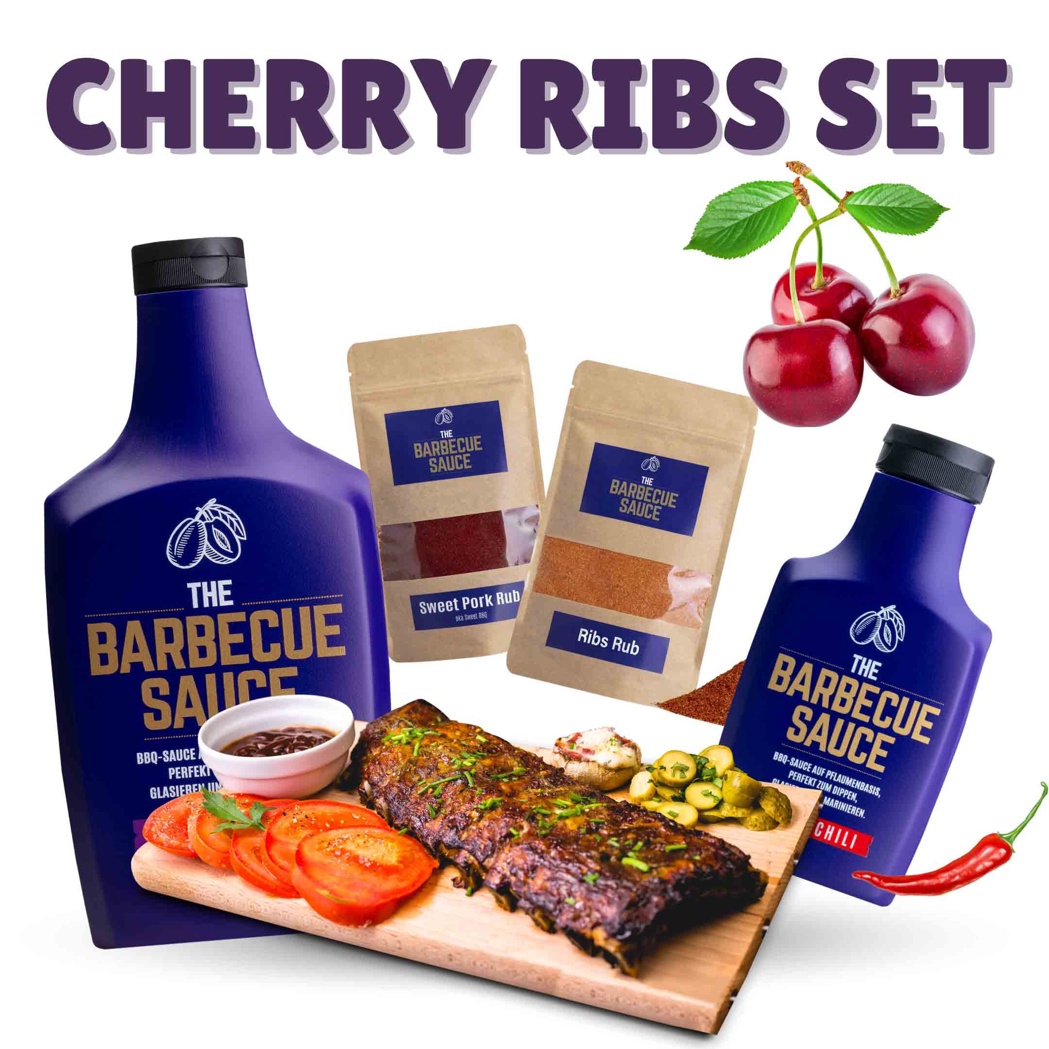 Grill & BBQ Saucen Set "CHERRY SPARERIBS"