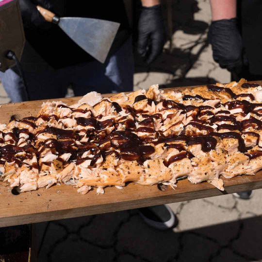 Wildlachs mit BBQ Sauce Rauchig Süß auf Pflaumenbasis