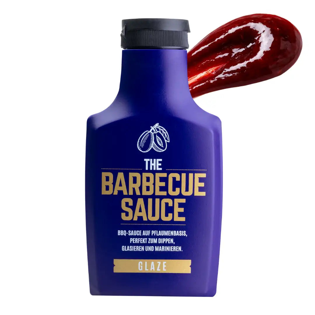 Glaze BBQ Sauce auf Pflaumenbasis mit roter Glasur für Marinade, Long Jobs und Grillfleisch