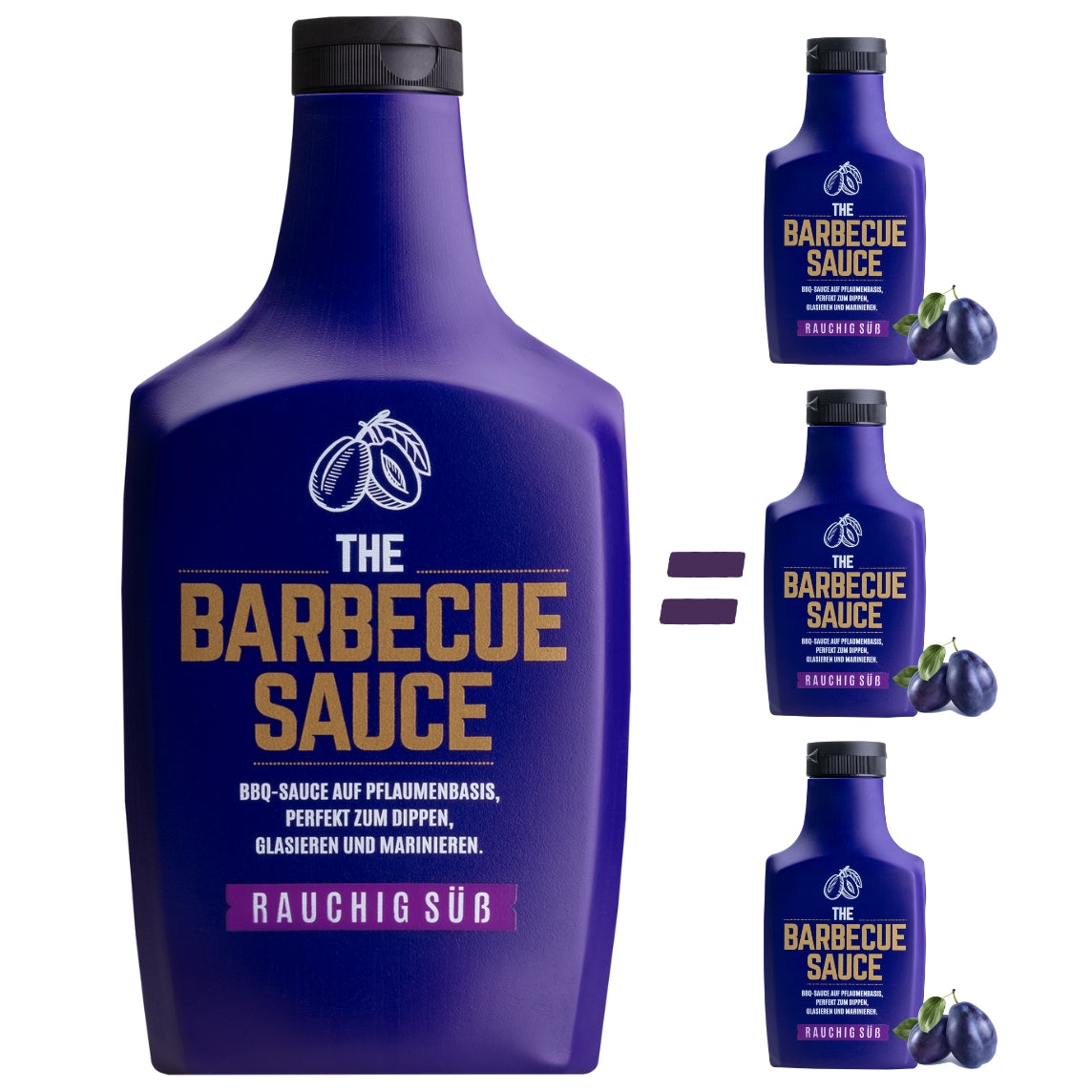 Der BigBoy 1100g BBQ Sauce auf Pflaumenbasisist unsere Jumboflasche für echte Griller aber auch für Sparfüchse, die Wert auf Umweltschutz legen.