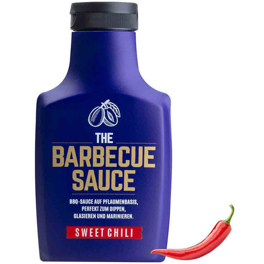 Sweet Chili Grill Sauce auf Pflaumenbasis ist der Allrounder für Burger, Ribs, Geflügel, Schaschlik, Pizza und auch sonst alles, was man essen, grillen und kochen kann.