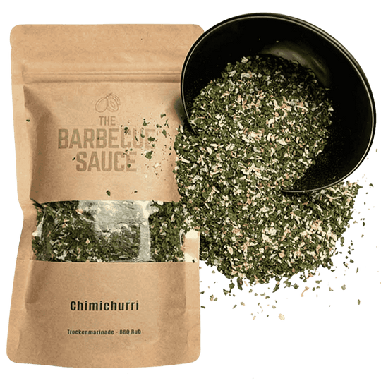 Authentische Chimichurri Gewürzmischung für Grillgerichte, ideal zum Marinieren und Dippen von Fleisch, Fisch und Gemüse. Einzigartige Mischung aus Knoblauch, grünen Pfeffer und Kräutern.