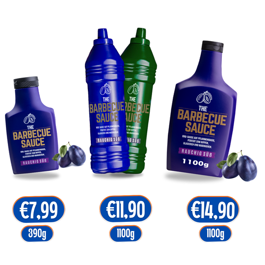RAUCHIG SÜSS - Fruchtig rauchige BBQ Grillsauce auf Pflaumenbasis
