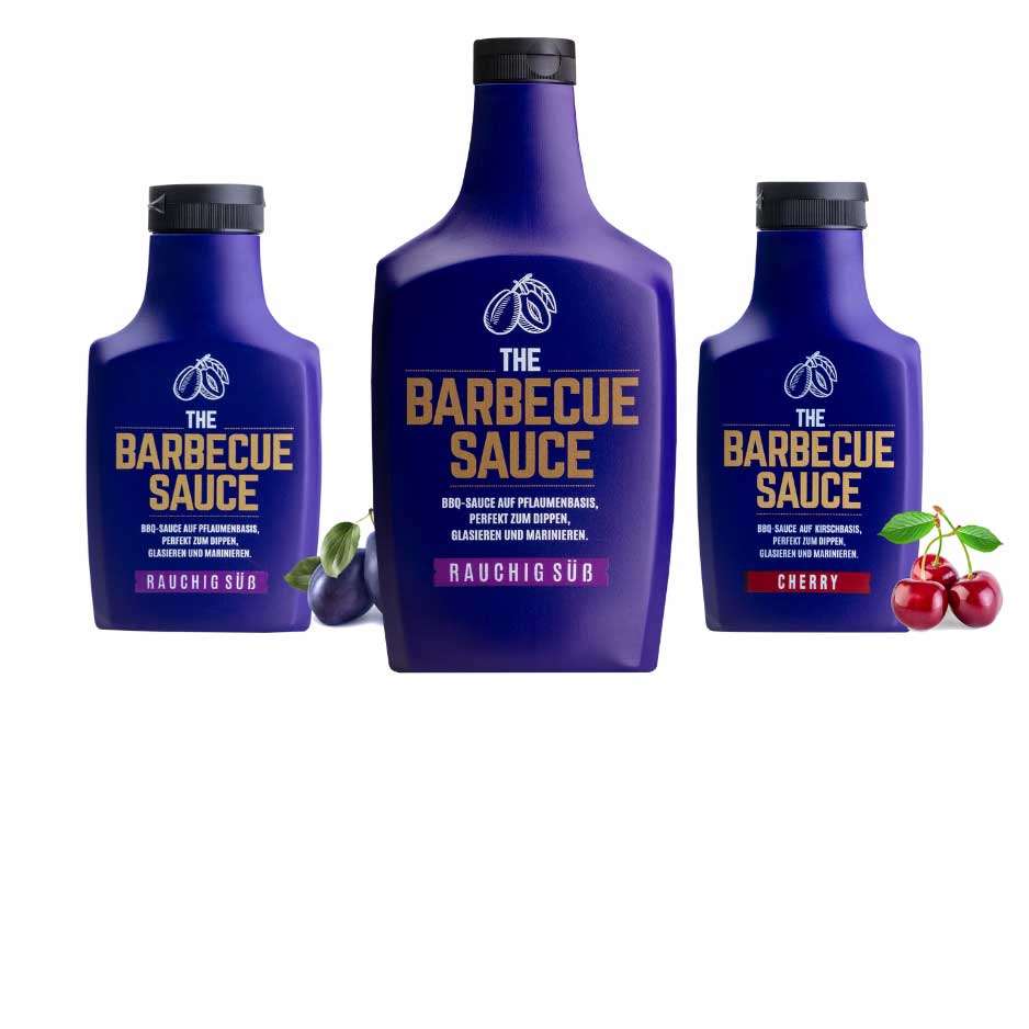 BBQ & Grillsauce auf Pflaumenbasis für Schweinefleisch, Rind, Geflügel. 1. Platz beim "Jack Daniel BBQ Championship" USA. Perfekt für Burger, Ribs & Pulled Pork.
