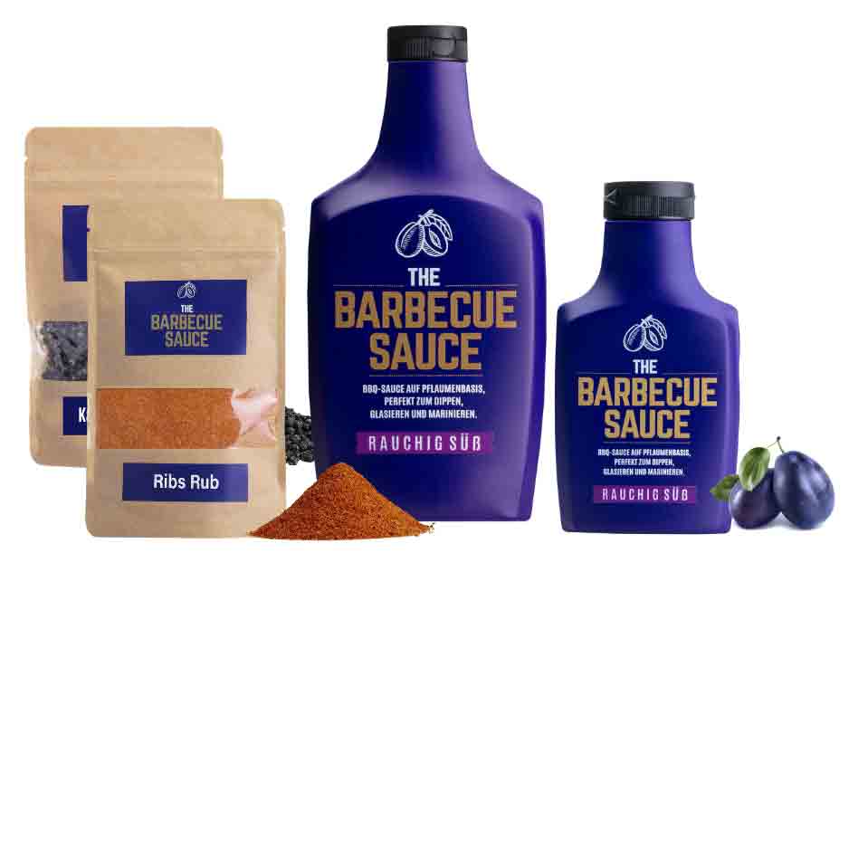 Grillsaucen in Vorteilssets zum Sparen und Probieren. BBQ Saucen und Marinaden im Sparset für jede Gelegenheit